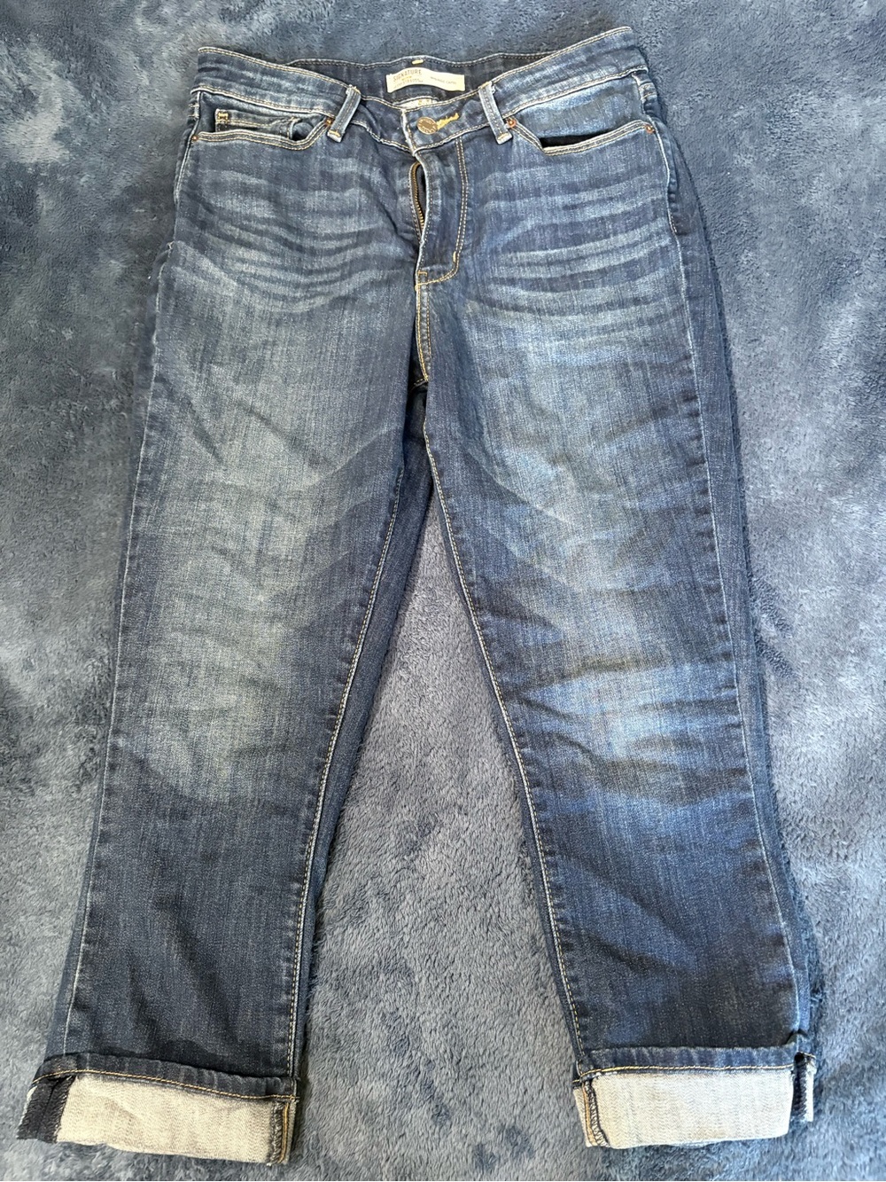 Women’s Blue Washed Denim Jeans